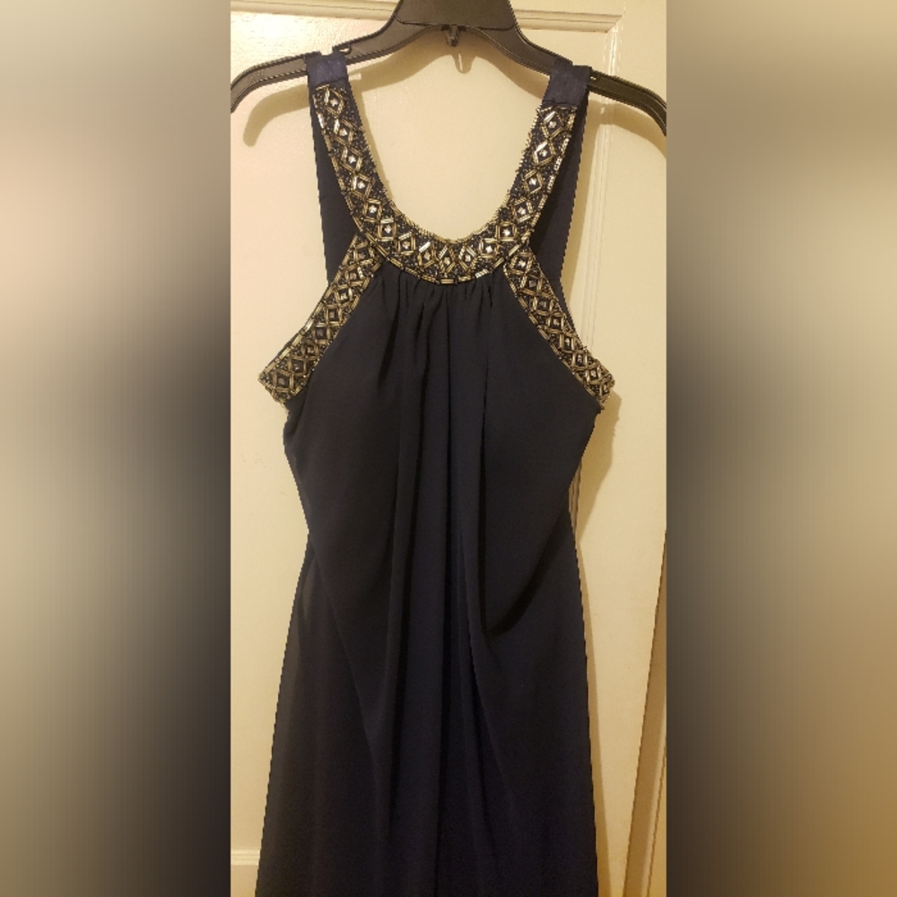Navy Blue knee length party dress